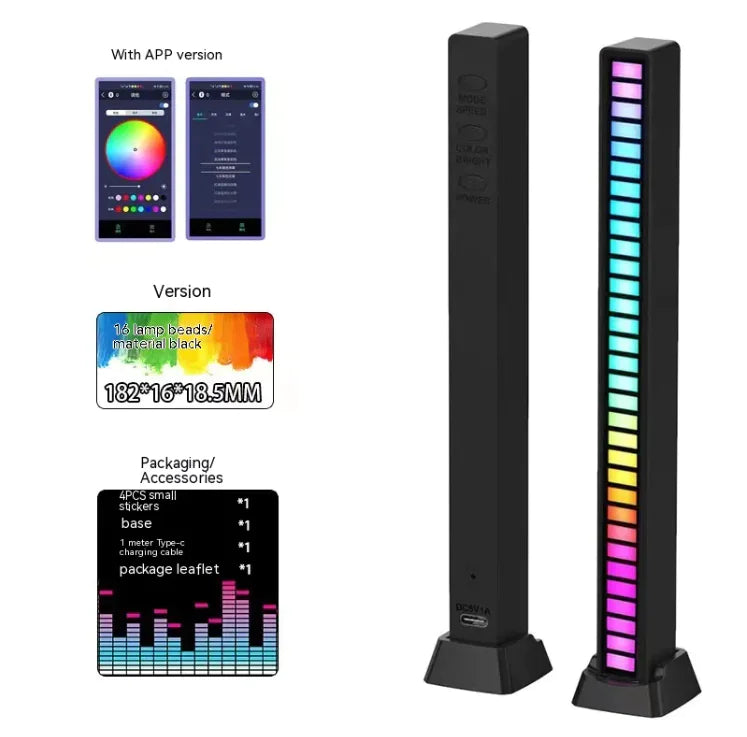 3D Dual-Sided RGB Music Sync Light